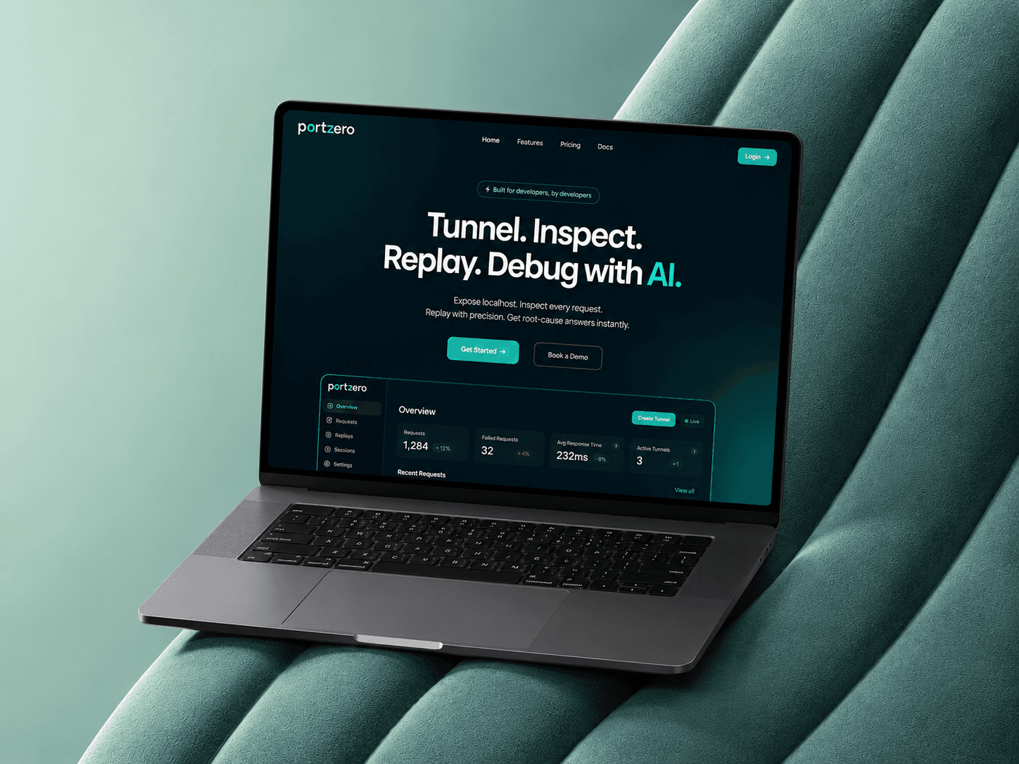 PortZero AI developer tunnel and debugging platform